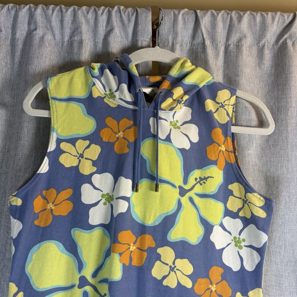 Liz Claiborne Vintage Floral Dress/Swimsuit Cover Up SZ Large Stretch, Retro - Picture 3 of 6